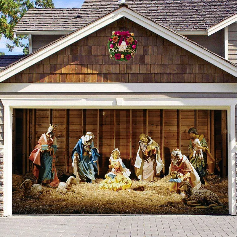 BIG SALE 49% OFF - Christmas 2023 Garage Door Decoration-Festivesl