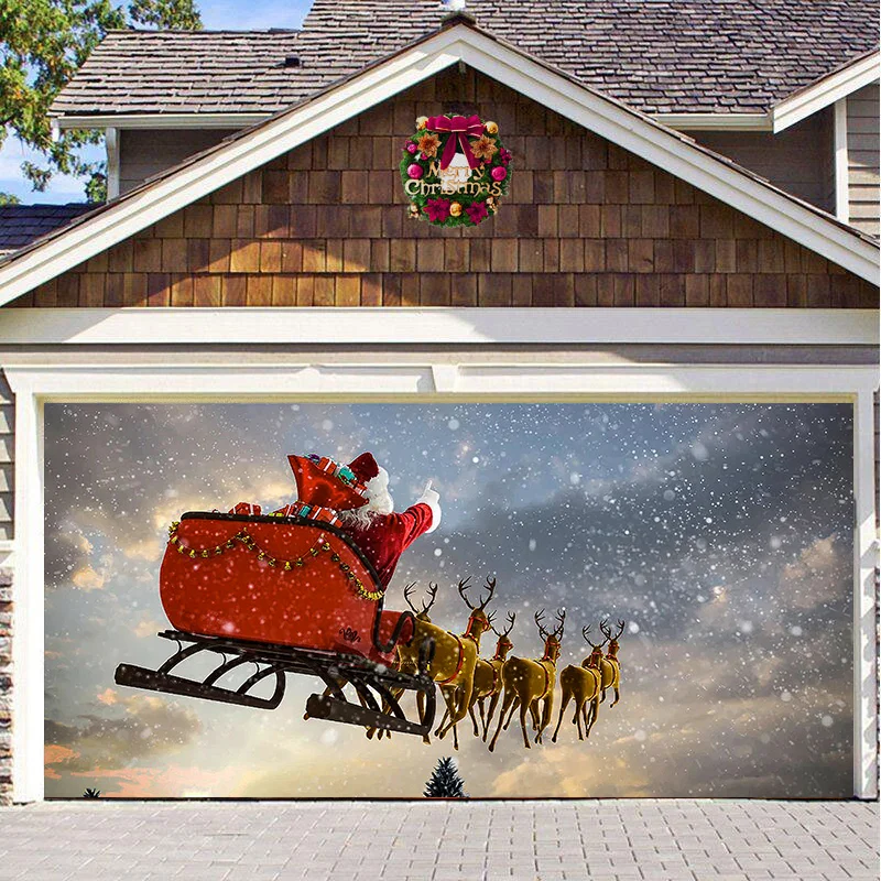 BIG SALE 49% OFF - Christmas 2023 Garage Door Decoration-Festivesl
