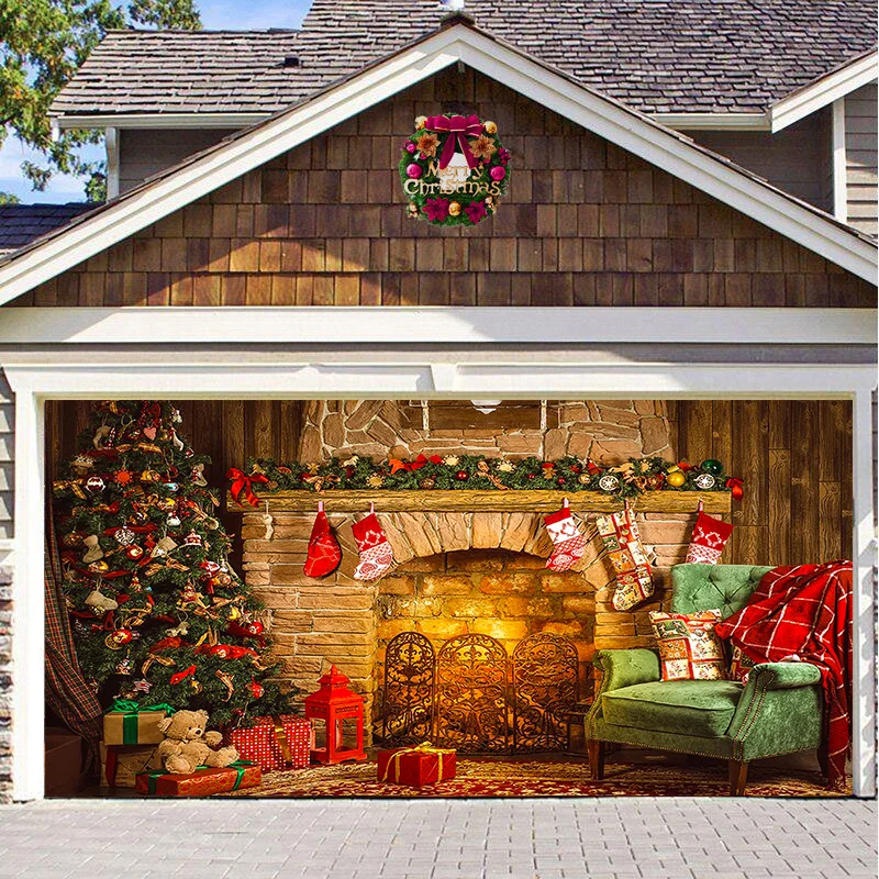 BIG SALE 49% OFF - Christmas 2023 Garage Door Decoration-Festivesl