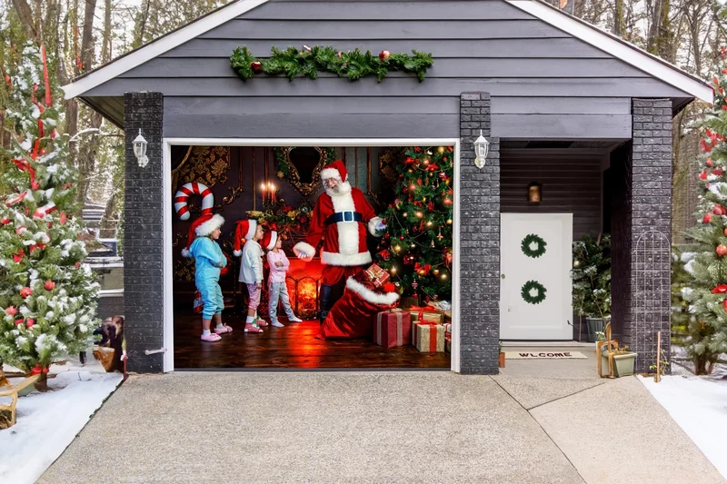 BIG SALE 49% OFF - Christmas 2023 Garage Door Decoration-Festivesl