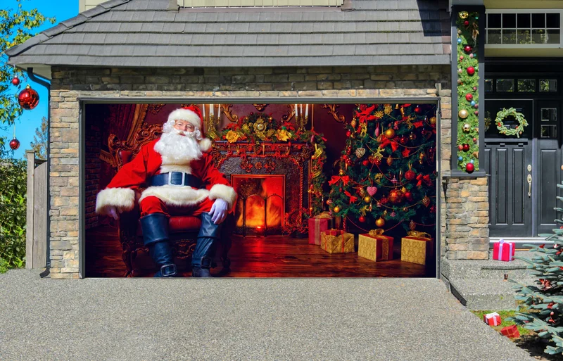 BIG SALE 49% OFF - Christmas 2023 Garage Door Decoration-Festivesl