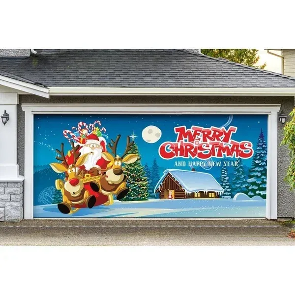 BIG SALE 49% OFF - Christmas 2023 Garage Door Decoration-Festivesl
