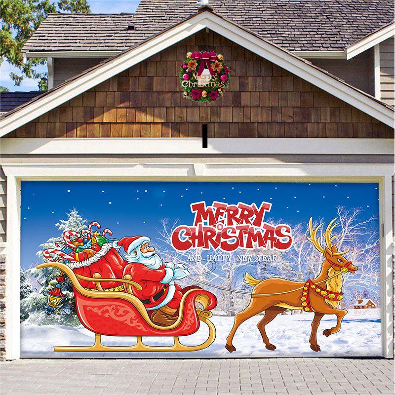 BIG SALE 49% OFF - Christmas 2023 Garage Door Decoration-Festivesl