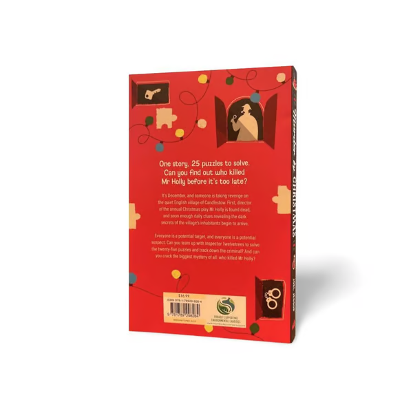 LAST DAY 50% OFF--Murder by Christmas: 25 Puzzles to Solve the Crime