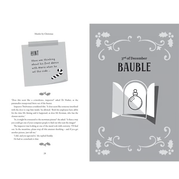 LAST DAY 50% OFF--Murder by Christmas: 25 Puzzles to Solve the Crime