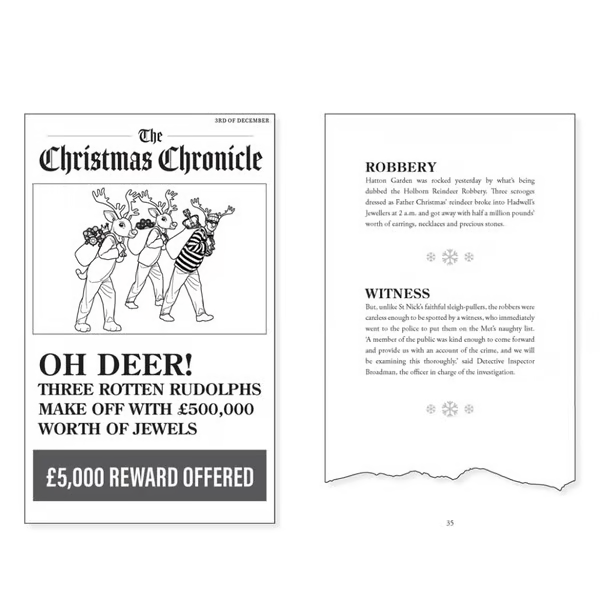 LAST DAY 50% OFF--Murder by Christmas: 25 Puzzles to Solve the Crime