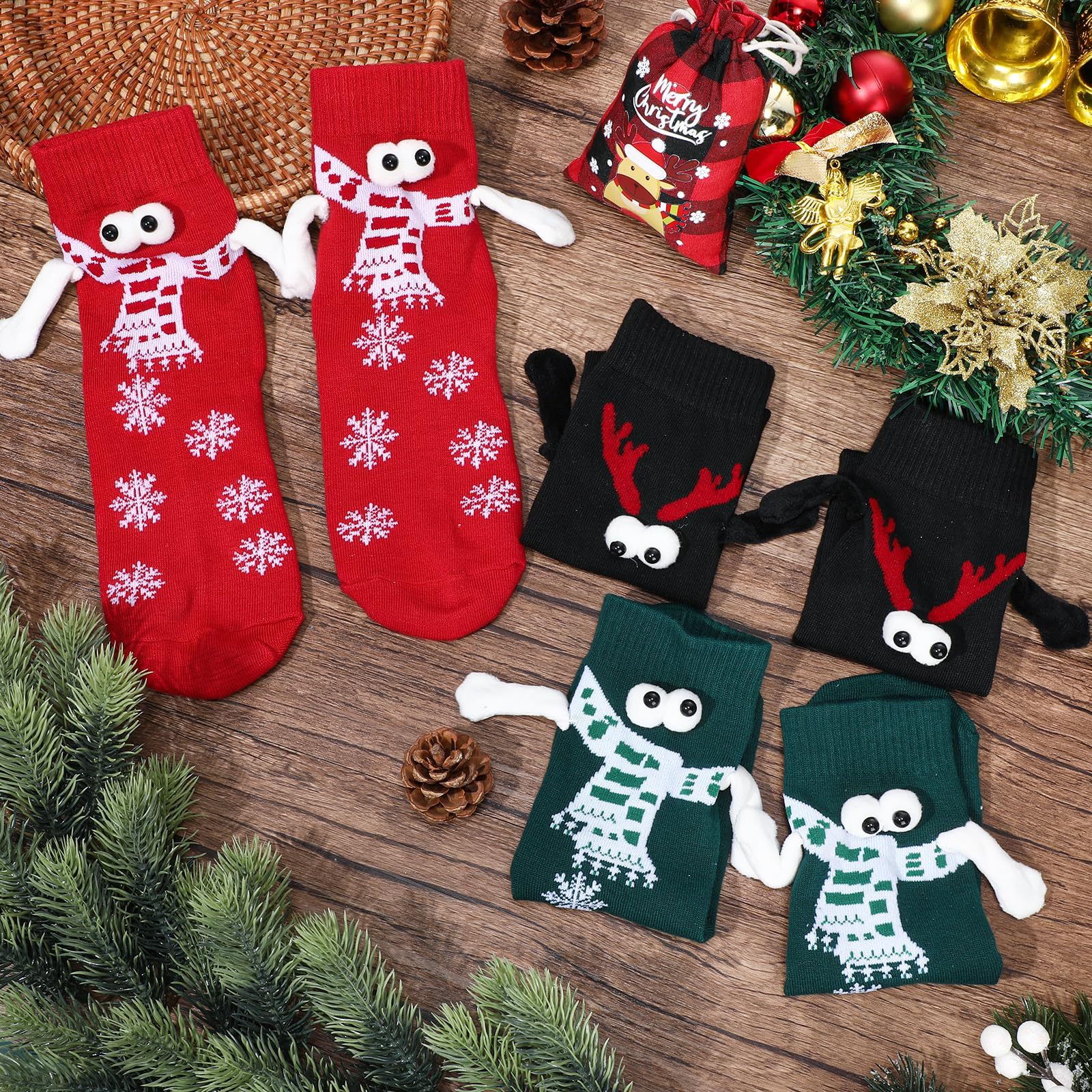 🎄Christmas sale - Buy 1 Get 1 Free(Add 2 pcs to the cart) - MAGNETIC SOCKS WINTER EDITION-Festivesl