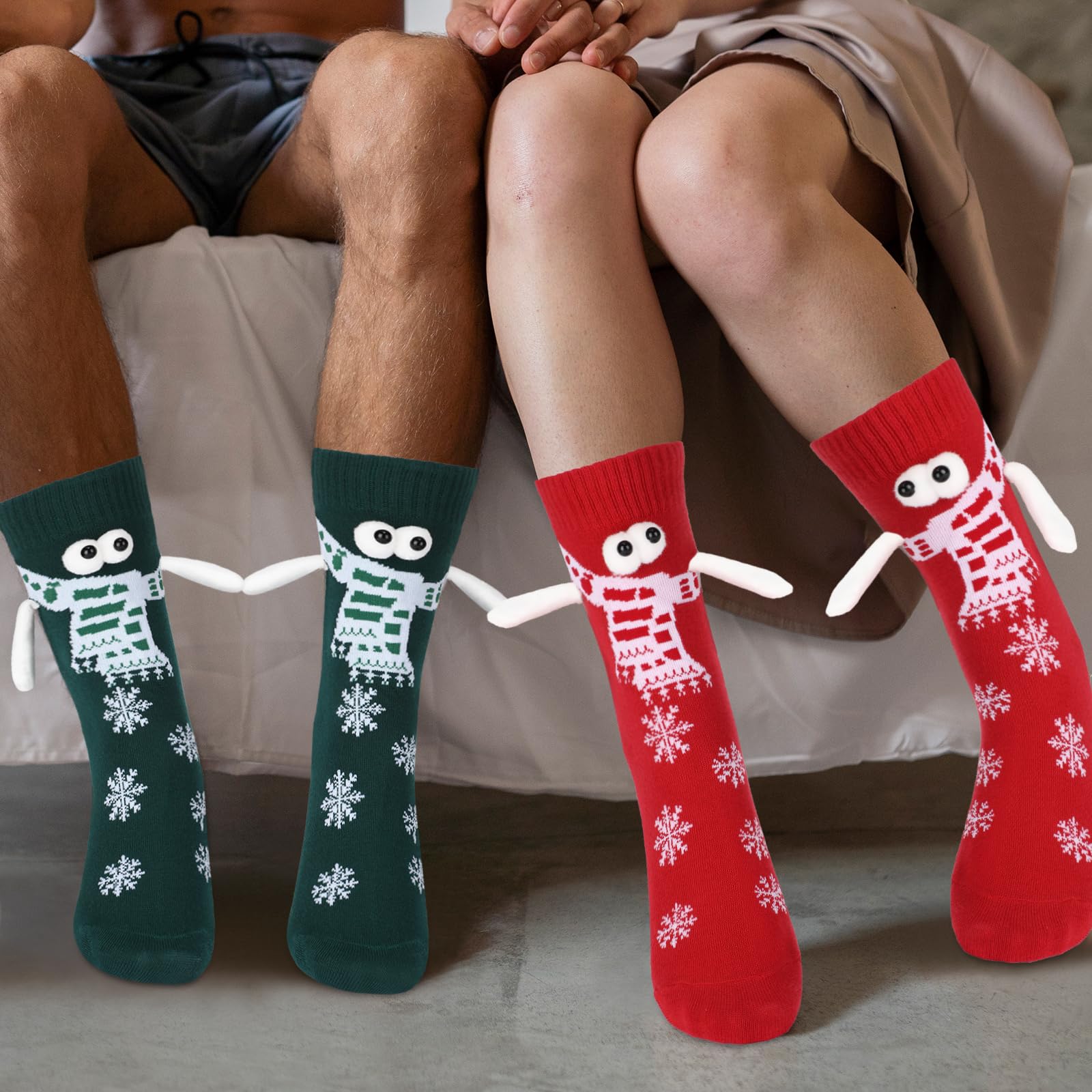 🎄Christmas sale - Buy 1 Get 1 Free(Add 2 pcs to the cart) - MAGNETIC SOCKS WINTER EDITION-Festivesl