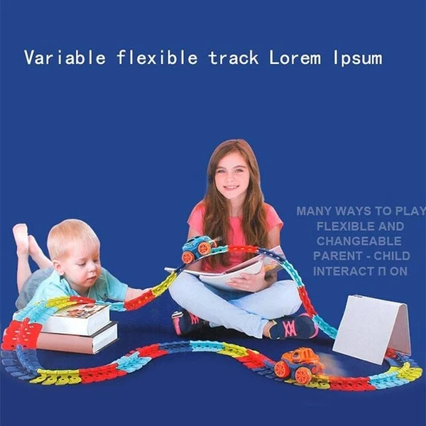 49% OFF - Changeable Track with LED Light-Up Race Car🏎🏁-Festivesl