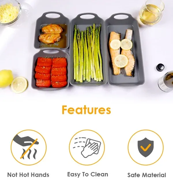🔥Silicone Baking Sheet Pan Dividers-Festivesl