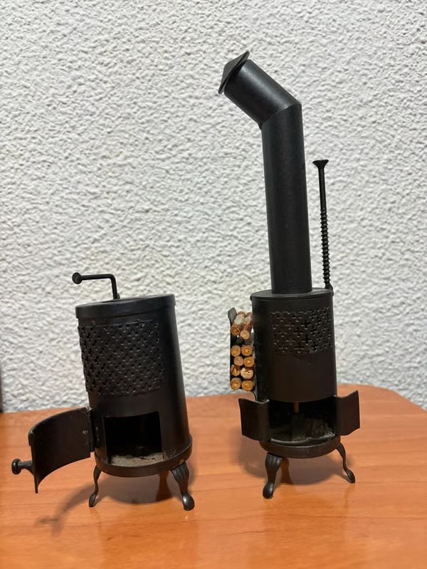 Mini Decorative Stove – Handmade, Rustic Charm