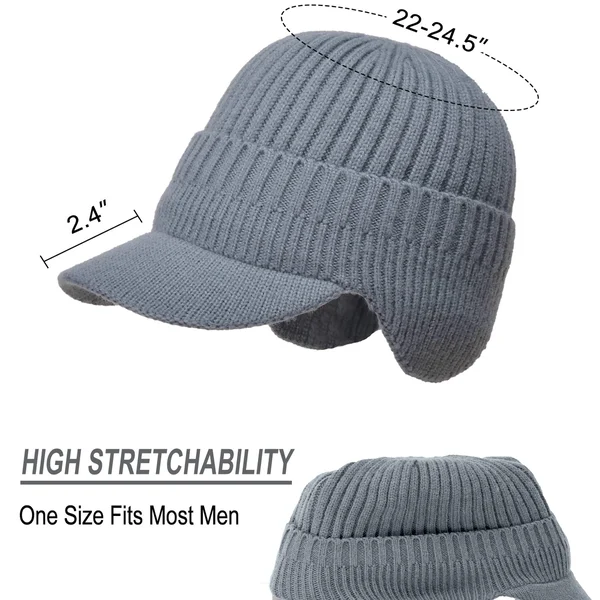 🔥HOT SALE🔥 Elastic Warm Ear Protection Knitted Hat☃️-Festivesl