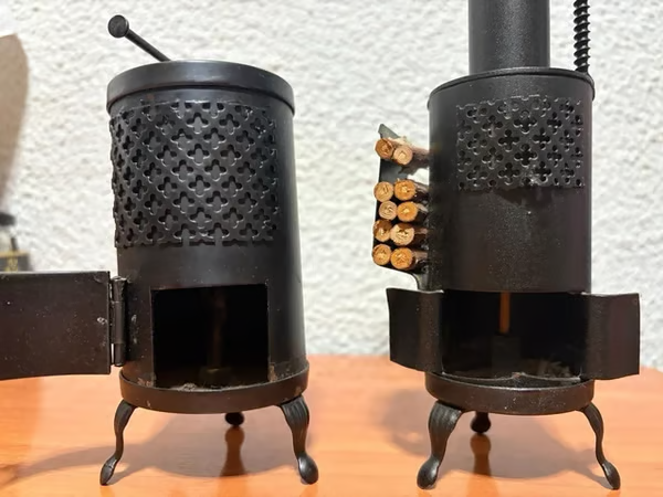 Mini Decorative Stove – Handmade, Rustic Charm
