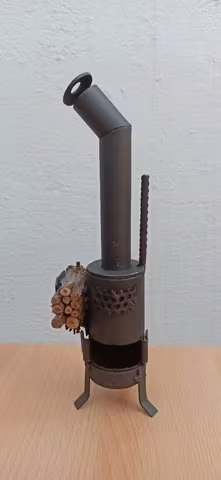 Mini Decorative Stove – Handmade, Rustic Charm
