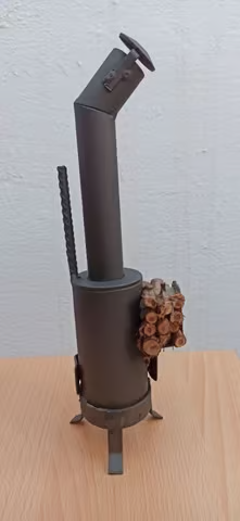 Mini Decorative Stove – Handmade, Rustic Charm