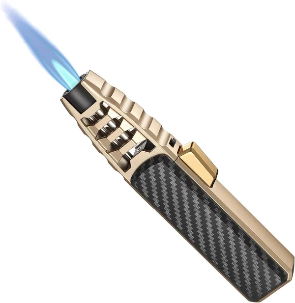 🎁Christmas Pre-Sale 49% OFF-🔥Windproof Straight Torch Blue Flame Lighter-Festivesl