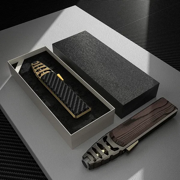 🎁Christmas Pre-Sale 49% OFF-🔥Windproof Straight Torch Blue Flame Lighter-Festivesl