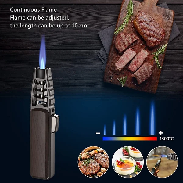 🎁Christmas Pre-Sale 49% OFF-🔥Windproof Straight Torch Blue Flame Lighter-Festivesl