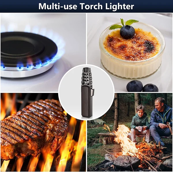🎁Christmas Pre-Sale 49% OFF-🔥Windproof Straight Torch Blue Flame Lighter-Festivesl