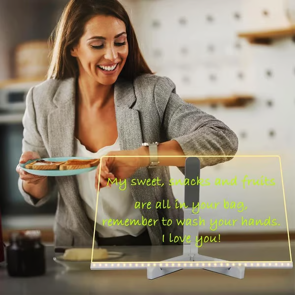 🌈🖌 Spark Creativity Instantly - 49% OFF - 🎁 Acrylic LED Message Board - For Vibrant, Endless Expression!-Festivesl