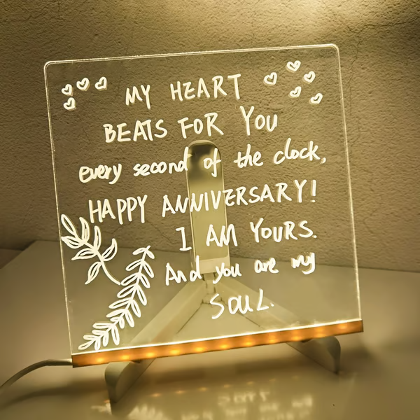 🌈🖌 Spark Creativity Instantly - 49% OFF - 🎁 Acrylic LED Message Board - For Vibrant, Endless Expression!-Festivesl