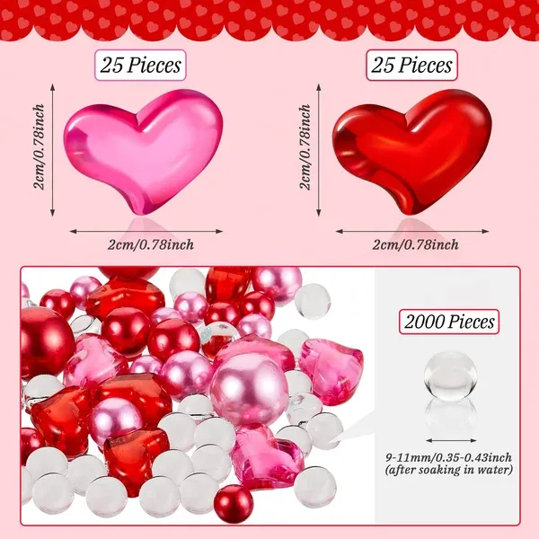 2250 Pieces 17-20mm Crystal Soil Water Bead Gel-Festivesl