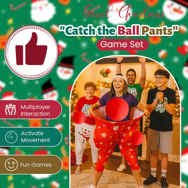 🎅🎉 Giant Catcher’s Party Trousers – Hilarious Holiday Fun for All Ages