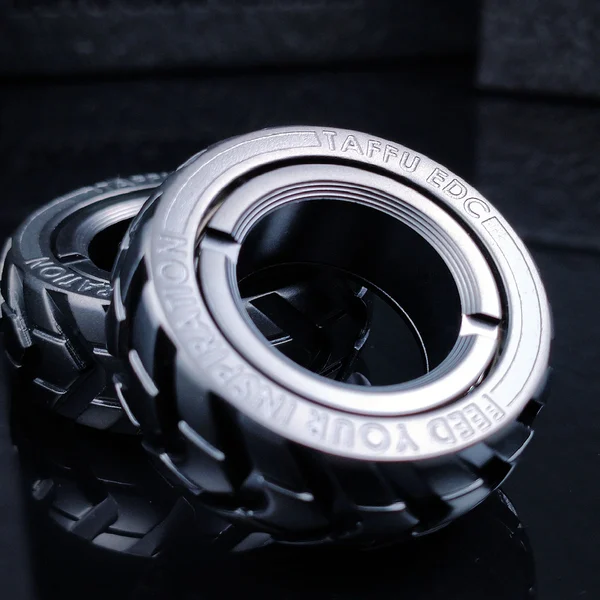 Dual Function Stainless Steel Motorcycle Tire Fidget Ring-Festivesl