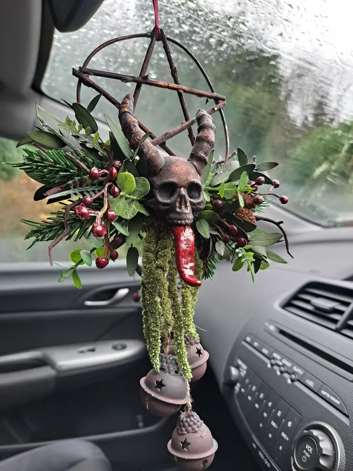 🔥Last Day 50% OFF 💀Floral Skull Krampus Wreath🪷BUY 2 FREE SHIPPING