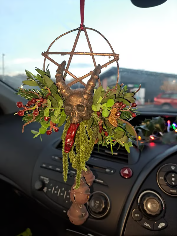 🔥Last Day 50% OFF 💀Floral Skull Krampus Wreath🪷BUY 2 FREE SHIPPING