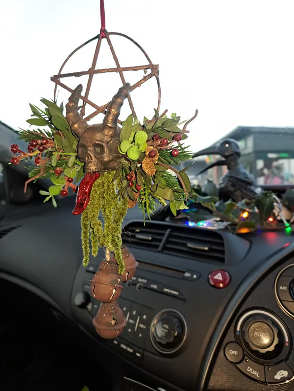 🔥Last Day 50% OFF 💀Floral Skull Krampus Wreath🪷BUY 2 FREE SHIPPING