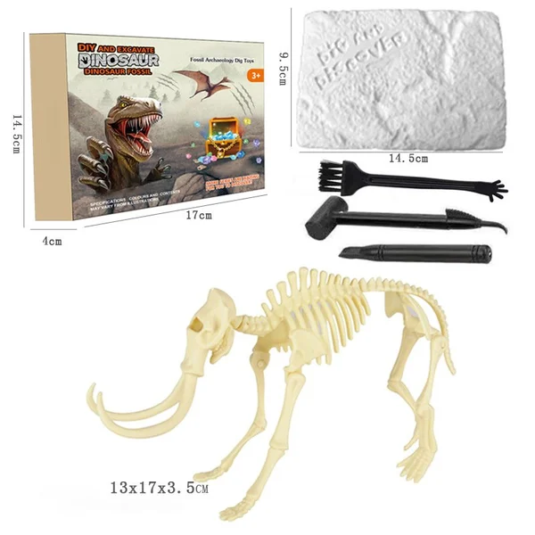 Great Educational Toy for Kids🎁New Arrival Dinosaur Fossil Digging Kit - Get Three Tools For Free🔥-Festivesl