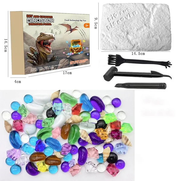 Great Educational Toy for Kids🎁New Arrival Dinosaur Fossil Digging Kit - Get Three Tools For Free🔥-Festivesl