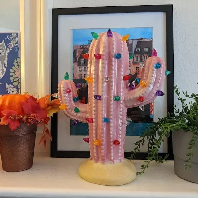Last Day Special Sale - 49% OFF🌵Vintage Christmas Luminous Cactus✨-Festivesl
