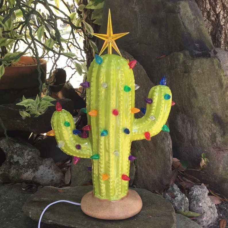 Last Day Special Sale - 49% OFF🌵Vintage Christmas Luminous Cactus✨-Festivesl