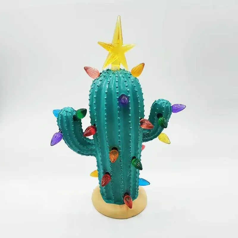 Last Day Special Sale - 49% OFF🌵Vintage Christmas Luminous Cactus✨-Festivesl