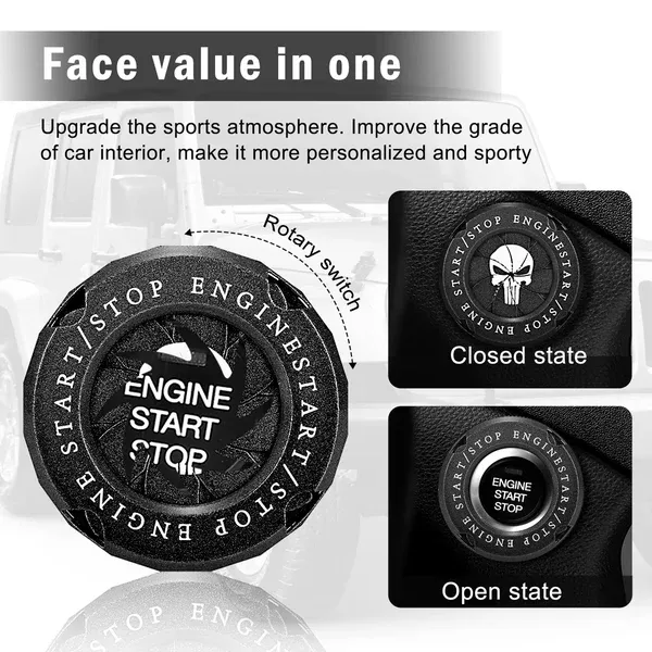 ⚡⚡Car Start Button Zinc Alloy Cover-Festivesl