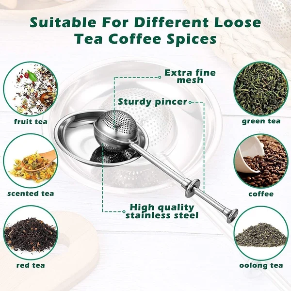 Long-Handle Tea Ball Infuser-BUY MORE SAVE MORE-Festivesl