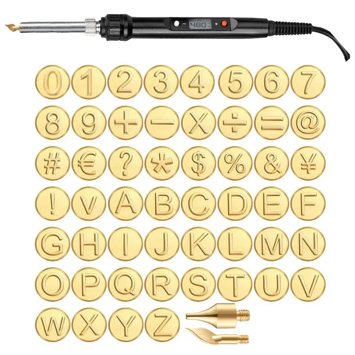 🔥DIY Wood/ Leather Burning Set + 26 Letters Copper Mold（Buy 2 Free Shipping）-Festivesl