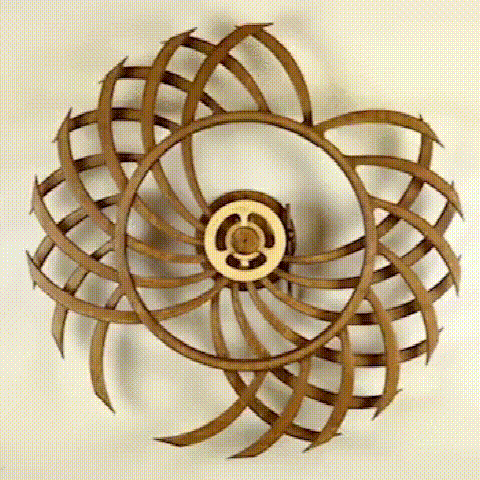【LAST DAY -49%OFF】❃🍂Kinetic Wooden Sculpture-Festivesl