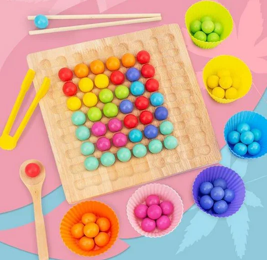 Wooden Board Bead Game-Festivesl