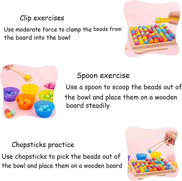 Wooden Board Bead Game-Festivesl