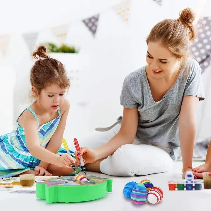 ✨Easter Day 60% OFF✨Mazing Egg Lathe with Markers-Perfect gift for Kids🐣-Festivesl