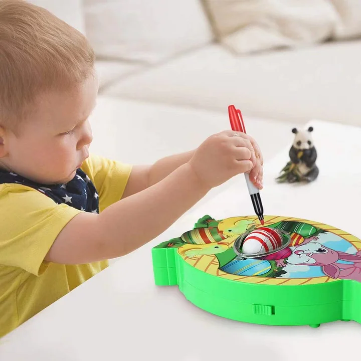 ✨Easter Day 60% OFF✨Mazing Egg Lathe with Markers-Perfect gift for Kids🐣-Festivesl