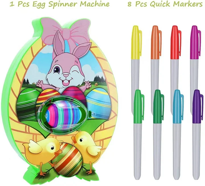 ✨Easter Day 60% OFF✨Mazing Egg Lathe with Markers-Perfect gift for Kids🐣-Festivesl