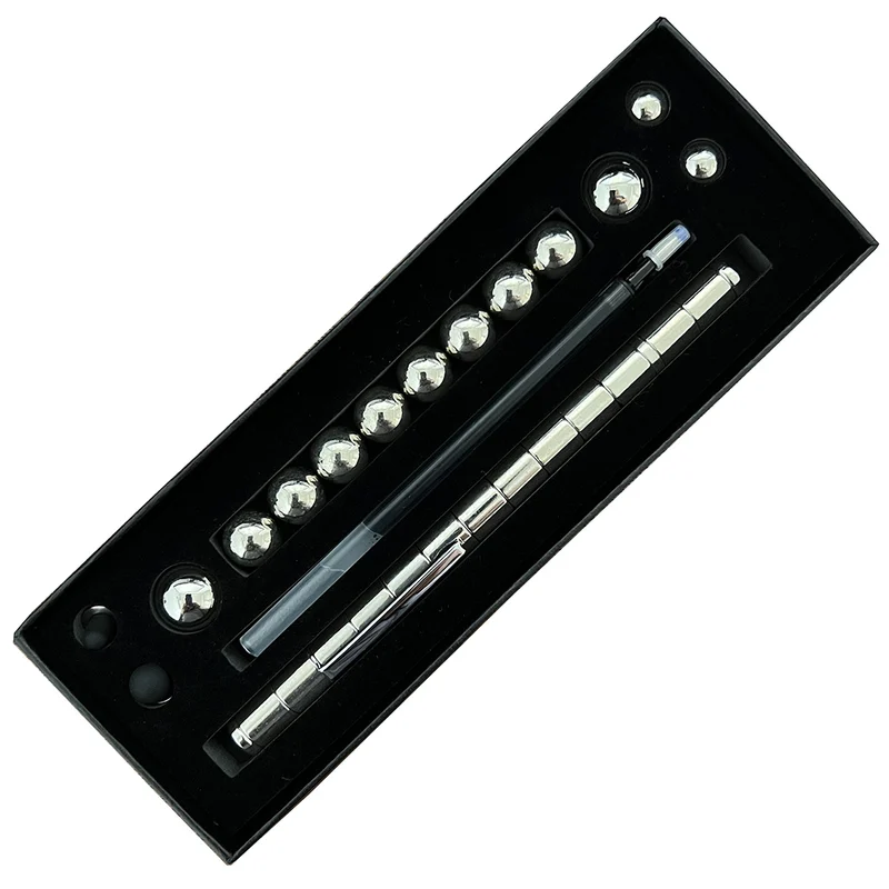 Decompression Magnetic Metal Pen, Multifunction Writing Magnet Ballpoint Pen-Festivesl