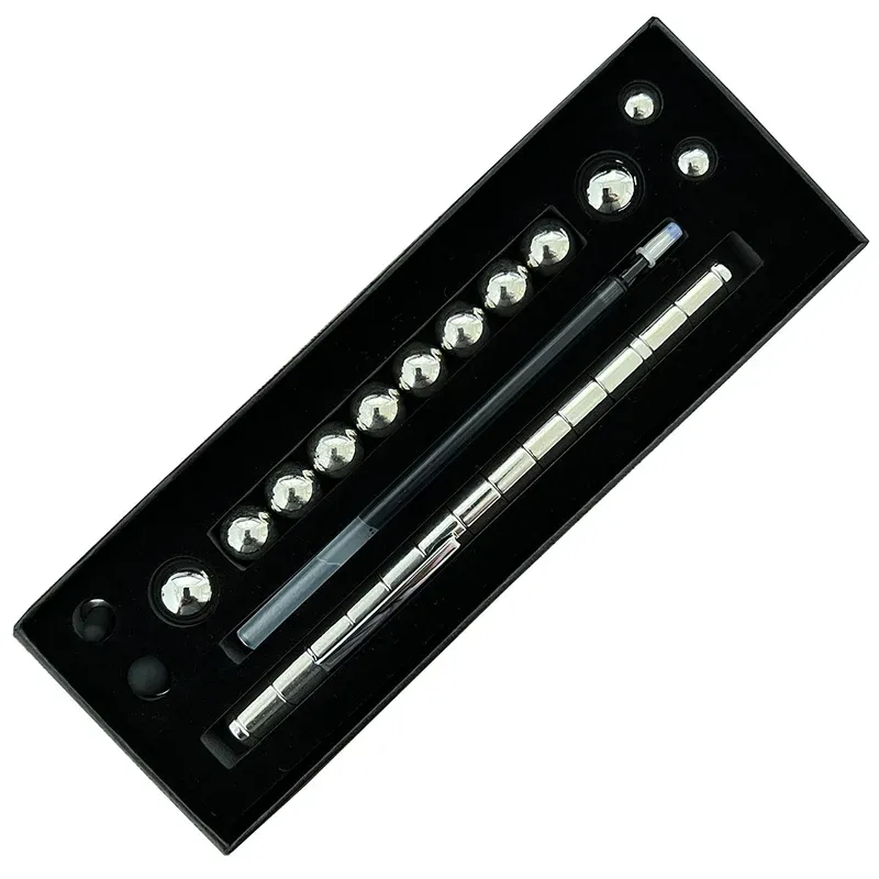 Decompression Magnetic Metal Pen, Multifunction Writing Magnet Ballpoint Pen-Festivesl