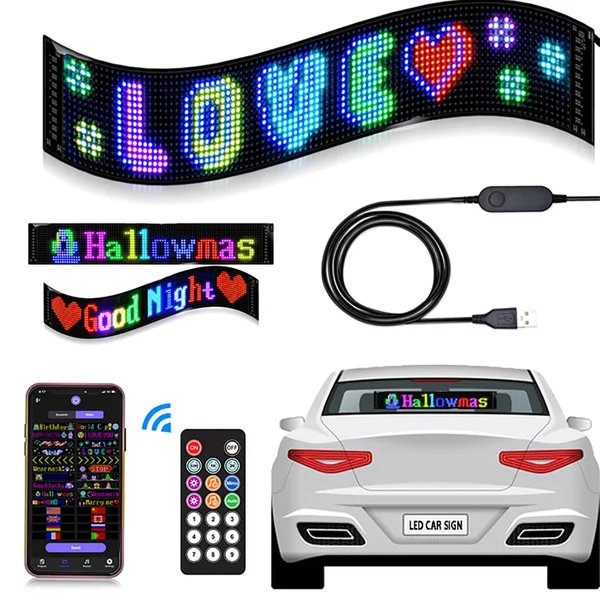 Ultra-thin flexible Bluetooth LED screen-Festivesl