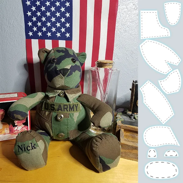 2024 New Year Sale- Memory Bear Template Ruler Set(7 PCS)-Festivesl