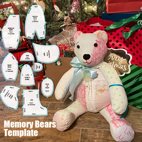 2024 New Year Sale- Memory Bear Template Ruler Set(7 PCS)-Festivesl
